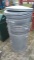 Lot of 4 Galvanized Trash Cans with Lids