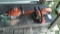 Lot on Shelf of Stihl HS 46C Hedge Trimmer, Stihl MS18C Chainsaw