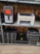 Lot on 2 Shelves of 11 HP Compac PC Towers & HP Printer