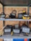 Lot on 2 Shelves of 10 Halogen Work Lights
