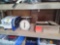 Lot of Tape Machine, Hanson 60-Lb Scale & a Box of Leather Coasters