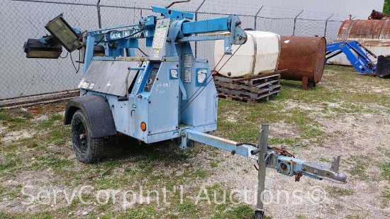 2007 Genie TML-4000N Light Plant Generator, Only Says 18 Hours, 5D8LC141471000305 (Seller: St.