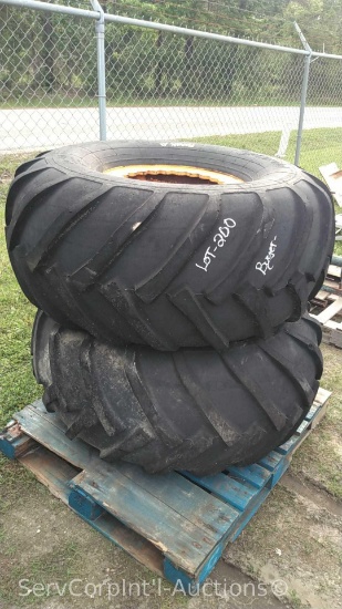 Lot on Pallet of 2 Continental 20-20 Tires & Rims