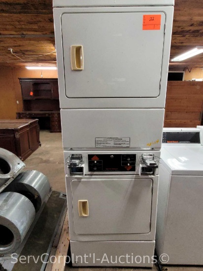 Speed Queen Double Stack Coin Operated Electrical Commercial Dryer