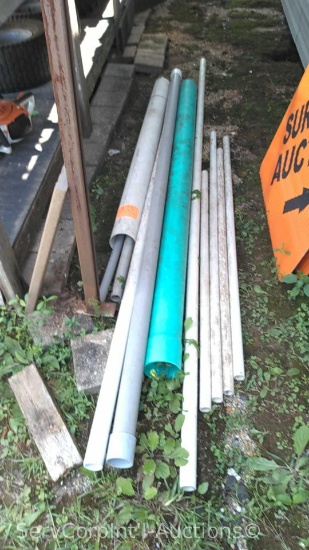 Lot of Various Size & Length PVC Pipe