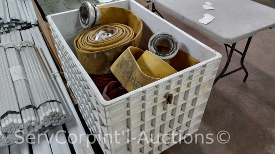 Lot of Various Discharge Fire Hoses