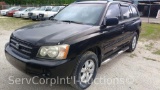 2001 Toyota Highlander Multipurpose Vehicle (MPV), VIN # JTEGF21A310026184