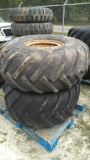 Lot on Pallet of 2 Continental 20-20 Tires & Rims