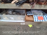 Lot on Shelf of Various Buckles, etc.