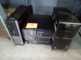 Lot on Shelf of (5) Various HP Towers