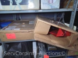 Lot on Shelf of 2 Grainger Red Hose Reels (Seller: City of Slidell)