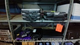 Lot on 2 Shelves of 3 Dell Laptops, 5 Panasonic Tough Books, 5 HP Mini Notebooks, 2 Casebot Kiddie