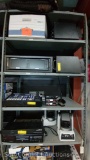 Lot on 4 Shelves of CCTV-Vaddio Production Viewers, Vaddio Preview 5.0, Vaddio Preview, Vaddio