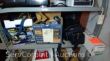 Lot on Shelf of Sony Handycam with Bag, Sony Digital Mavica Camera with Bag, Ambico 54