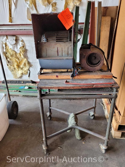 Squirrel Cage Blower on Stand