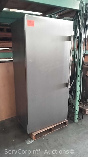 Lot on Pallet of Electrolux FPFU19F8WF1 Upright Freezer-Front Door Dented
