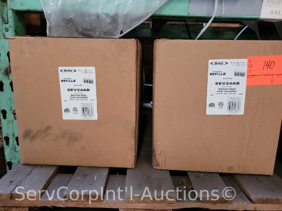 Lot on Pallet of 2 Air King SEV24AB Stainless 24" Power Pack