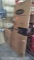 Lot of 3 Various Trash Cans, Storm Door, Insulated Buckets, Mallet, Window, Home Wire Display