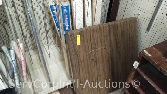 Lot of Various Plain Rod Sets, Traverse Rods, Wallpaper, Clip Rings, Rod Brackets, Spring Sash Rods,