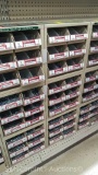 Lot of 3 Stacks of Screw Bins with Contents: Various Sheet Metal Screws and Self Drilling Screws