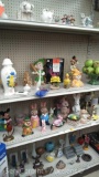 Lot of Various Home D?cor, Easter D?cor, Candles, Halloween Mask, Figurines