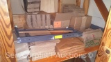 Lot of Various True Value Paper Bags, Bulman Horizontal Paper Cutter Dispensers