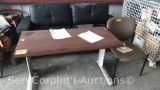 Lot of 2-Cushion Sofa, Chair & Computer Desk (LOCATION: 620 N. Tyler St, Covington, LA 70433)