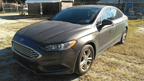 2018 Ford Fusion Passenger Car, VIN # 3FA6P0HD4JR270367