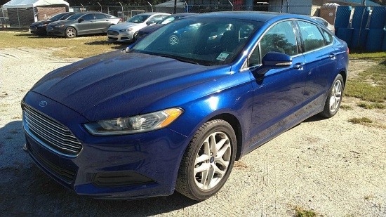 2014 Ford Fusion Passenger Car, VIN # 1FA6P0HD2E5400266