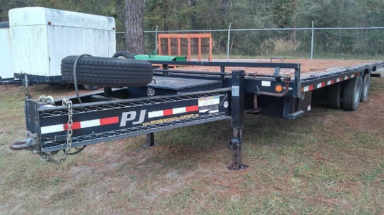 2018 P.J. 26-Ft Equipment Trailer, VIN # 4P5TD2423J1287070