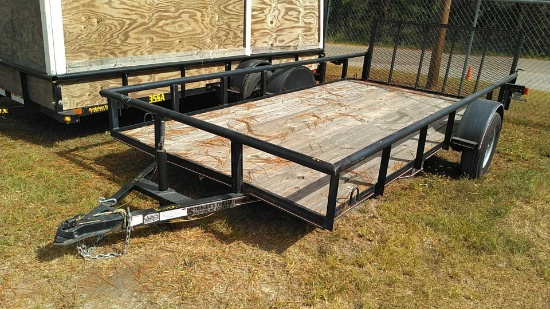 2021 Triple R Dovetail Utility Trailer VIN: 59N1U1415MB020651, Salvage