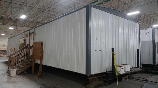 Ameri-Tech Skid-Mounted Bunk House Approximately 56-Ft, with Stairs, Refrigerator, Washer & Dryer