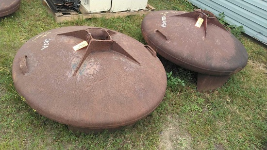 Lot of 2 Spyder Excavator Pontoon Attachments