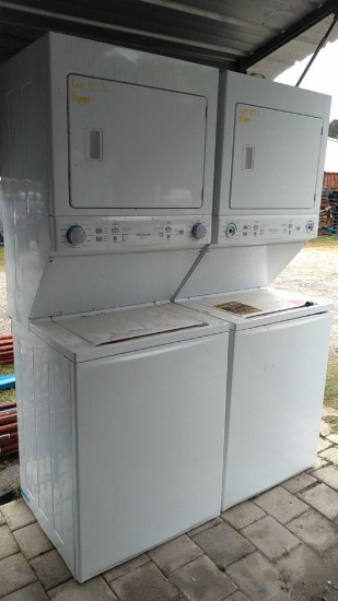 Lot of 2 Frigidaire Space Saver Washer/Dryer Sets