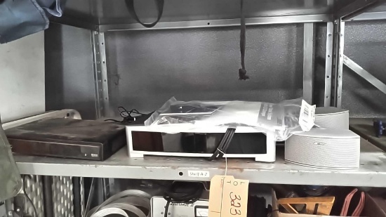 Lot on Shelf of Bose Wave Music System