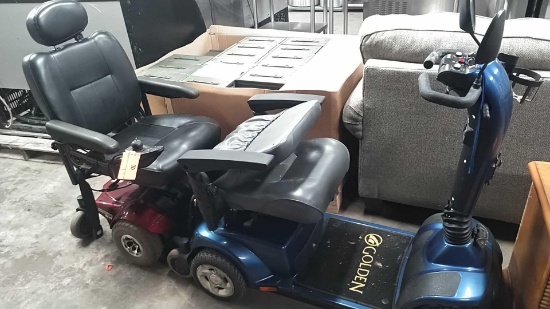 Lot of Pronto M41 Portable Power Chair, Golden Companion Mobility Scooter