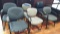 Lot of 5 Various Guest Chairs, 3 Stack Chairs