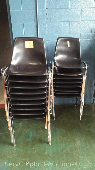 Lot of Approximately 24 Stack Chairs
