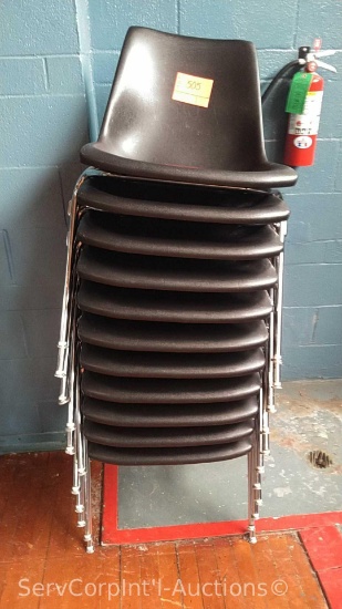 Lot of Approximately 11 Stack Chairs