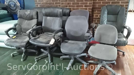 Lot of 8 Various Office Chairs