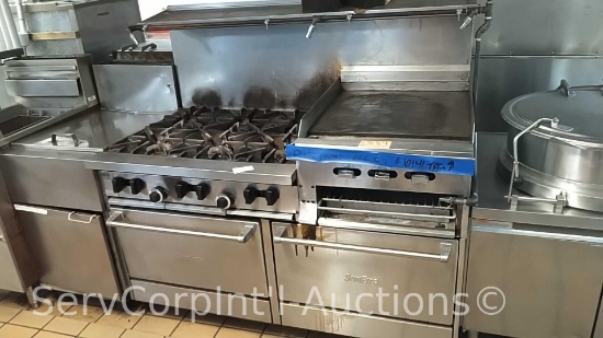 Sunfire Gas Griddle Combo Commercial Oven Range 1010100100739 Asset 10141