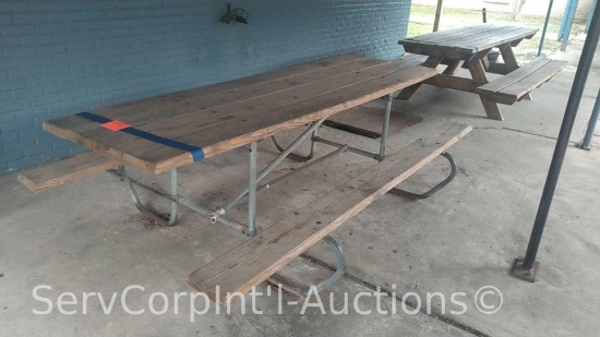 Lot of (2) 8' Picnic Tables
