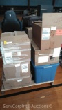 Lot of Box of Various Men's Dress Shirts & Jackets, Box of Various Uniform Sweaters, Box of Various