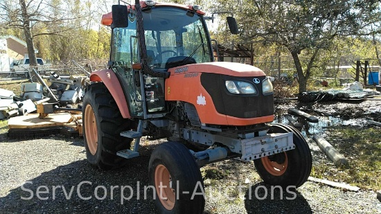 Kubota M8540 Tractor SN: 10167 MN: M8540F, Runs, Hours: 811, A/C Blows Cool Not Cold, Bad Clutch