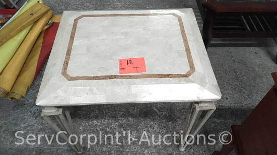 Tan End Table (Seller: STP Sheriff)
