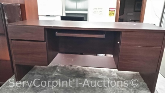 Lot of 6' 4-Drawer Desk and 66" 4-Drawer Desk (Not the Furniture Pad) (Seller: STP Sheriff)