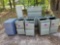 Lot on Pallet of (4) 2-Drawer Under Desk File Cabinets, (1) Lateral 3-Drawer File Cabinet and 1