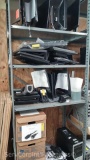 Lot on 4 Shelves of (2) Amplifiers, Optiplex 5050, 3070 & 7070 Towers, Dell Precision T3500, RX550