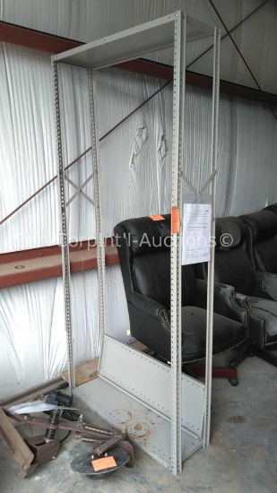 Tall Metal Metal Shelf, missing some shelves (Location: 620 N. Tyler Street, Covington, Louisiana)