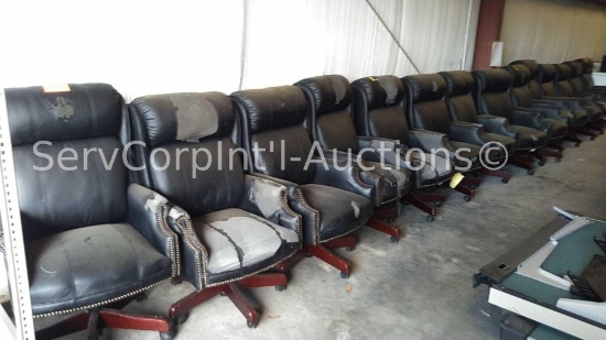 Lot of 14 Button Tuck Executive Chairs (Location: 620 N. Tyler Street, Covington, Louisiana)